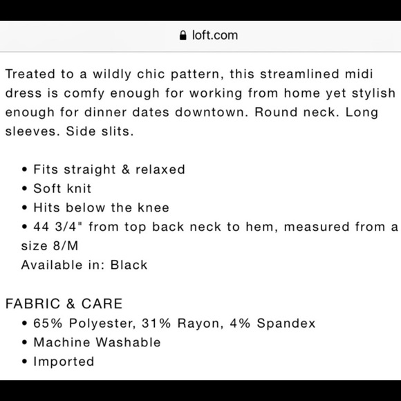 NWT - Animal Spotted Midi Dress - Size Medium - Picture 3 of 6